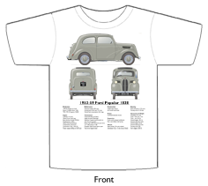 Ford Popular 103E 1953-59 T-shirt Front
